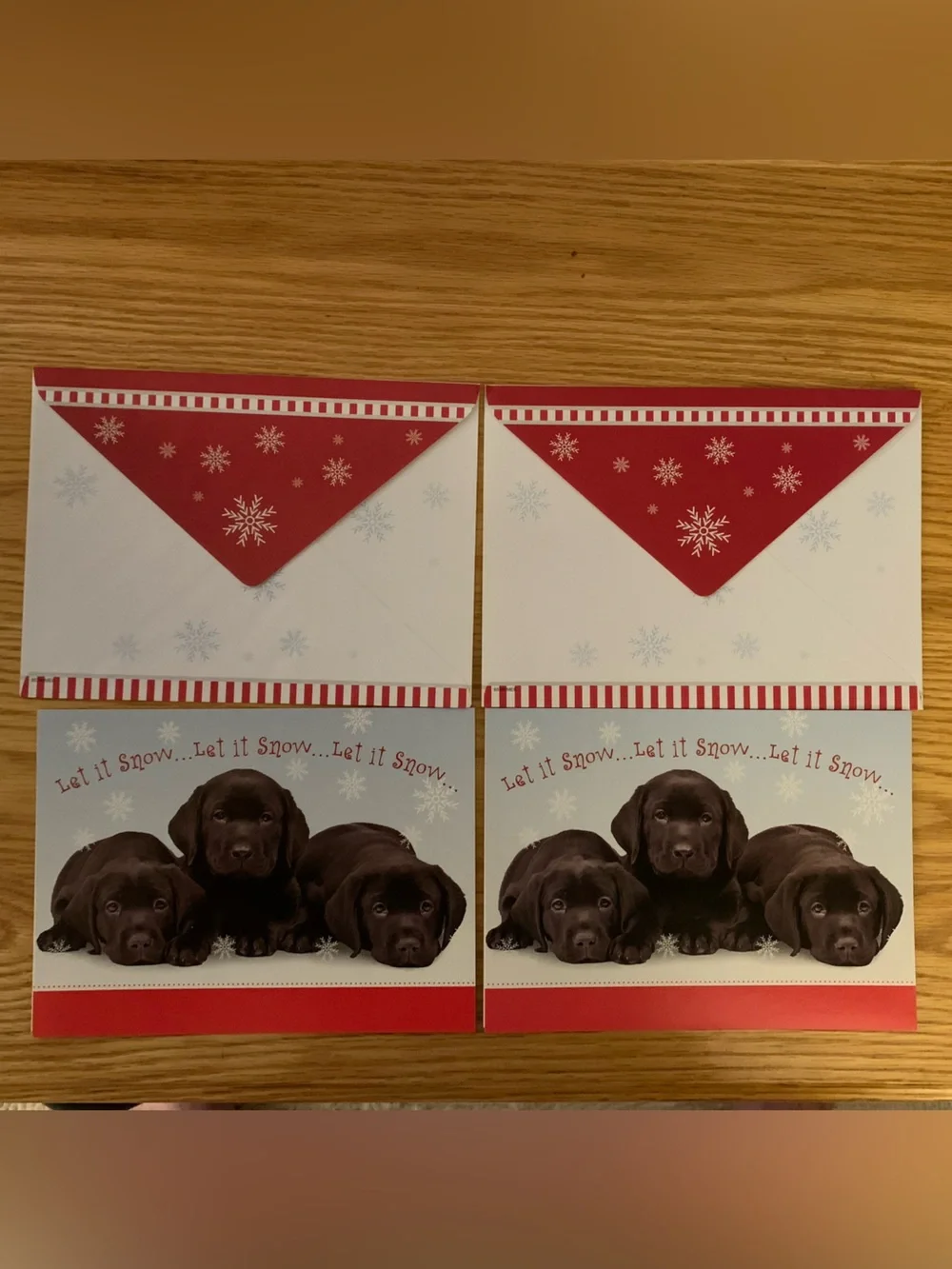Dog Christmas Cards (7) w/postage